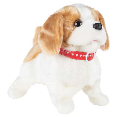 #ad Plush Puppy Toy– Battery Operated Dog that Walks Barks and Does Back Flips $21.09