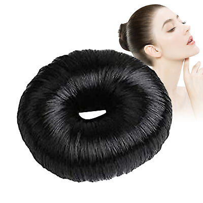 #ad Donut Hair Extension Bun Natural Piece Scrunchie Wig Bun Women Ladys Clip On $8.29
