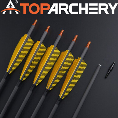 #ad 32quot; Archery Hunting Pure Carbon Spine 400 Arrows for Compound Bow Recurve Bow $44.28