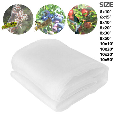 Mosquito Garden Bug Insect Netting Pest Bird Net Barrier Plant Protective Mesh $49.89
