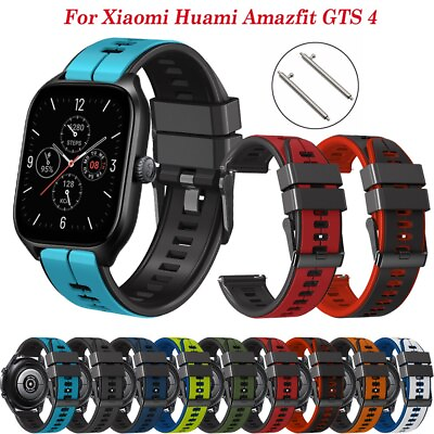 #ad 20mm Wrist Strap for Xiaomi Amazfit GTS 4 3 2 Mini GTR 42MM Silicone Watch Band GBP 5.04
