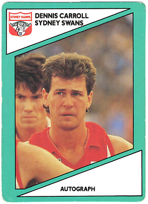 #ad 1988 AFL VFL SCANLENS STIMOROL FOOTBALL CARD 29 Dennis CARROLL SYDNEY SWANS AU $3.50