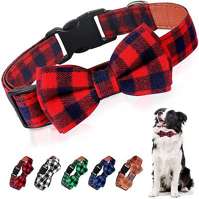#ad Dog Bow Tie Collar With Bow Dog Bowties Cat Bowties For Small Medium Dogs Puppy $9.99