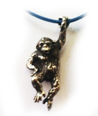#ad Hanging Monkey Silver Pendant v2 $115.00