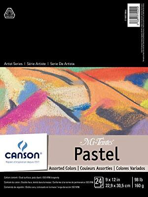 #ad Canson Artist Series Mi Teintes Pastel Paper Assorted Colords Foldover Pad... $19.10