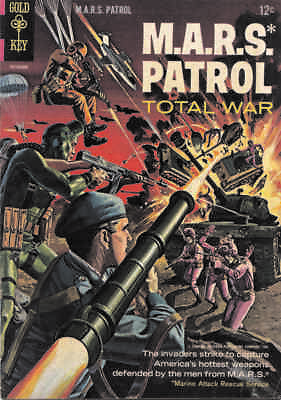 #ad M.A.R.S. Patrol Total War #3 VG; Gold Key low grade MARS September 1966 we $5.75