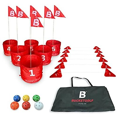 #ad BucketGolf The Ultimate Backyard Golf Game for Kids and Adults Portable 6 H... $198.09