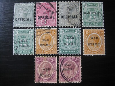 #ad JAMAICA BRITISH COLONY very nice mint amp; used stamp lot SCV $9.55 $3.29