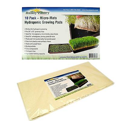HYDROPONIC GROWING PADS BIODEGRADABLE MICRO MATS SEED GROW STARTER 20quot;x10quot; $279.87