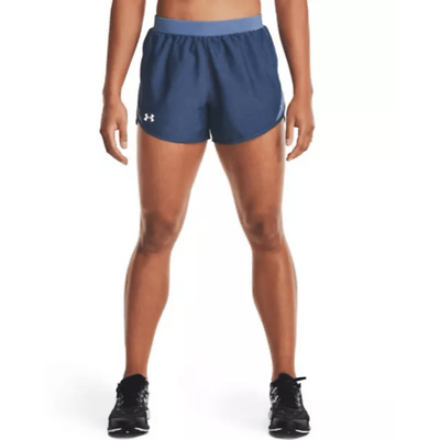#ad Under Armour Women#x27;s UA Fly By 2.0 Shorts Mineral Blue Full Healthy Size XS NEW $17.99