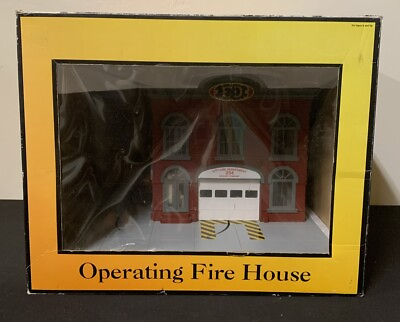 #ad RAIL KING 30 9102 O Scale Gauge Operating Fire House Train Accessory READ $119.99