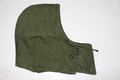 #ad WWII US OD cotton M1943 Field Jacket hood size Medium H4356 $15.29