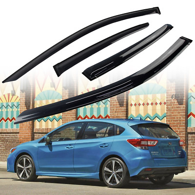 #ad Fit For Subaru Impreza 5D Hatchback Smoke Side Window Visor Rain Sun Shade $109.00