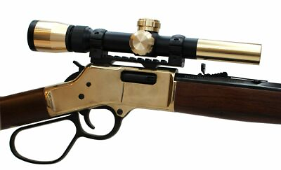 #ad Brass Rifle Scope Extended For Henry Big Boy amp; Henry Lever Action Rifles $235.00