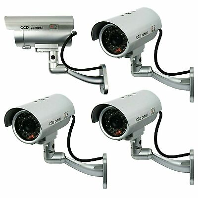 #ad 4 Pack IR Bullet Dummy Fake Surveillance Security Camera CCTV with Record Light $19.95