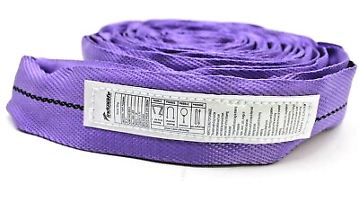 #ad 9#x27; Endless Round Lifting Sling Crane Rigging Hoist Wrecker Recovery Strap Purple $56.98