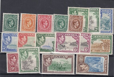 #ad Jamaica KGVI 1938 52 Collection To 2 With Varieties MNH MH BP8353 GBP 11.60