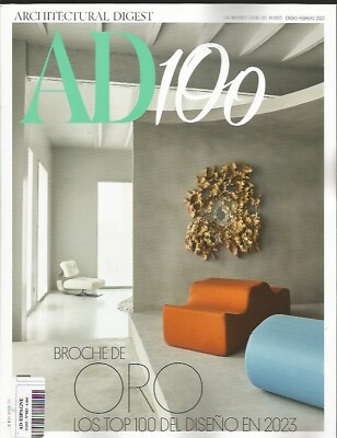 #ad Ad Architectural Digest. España No. 183 Enero Febr 2023. Top 100 Del Diseno $21.45