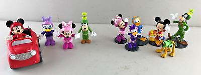 #ad Disney Mickey and the Roadster Racers 6 Figure PVC Play Set 4 Extras Car $29.99