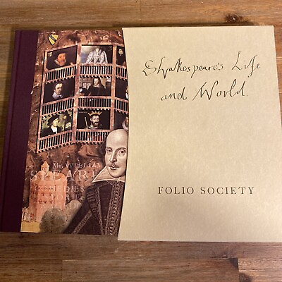 #ad New Shakespeare#x27;s Life and World Folio Society Book Hardcover In Slipcase AU $32.16