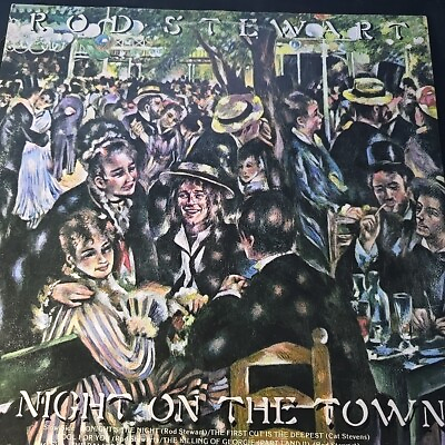 #ad ROD STEWART A Night On The Town 1976 WB BS2938 Original Vinyl Record LP $15.00