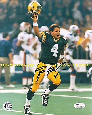 #ad BRETT FAVRE SIGNED AUTOGRAPH AUTO 8x10 RPNT PHOTO GREEN BAY PACKERS WIN FARVE $18.99