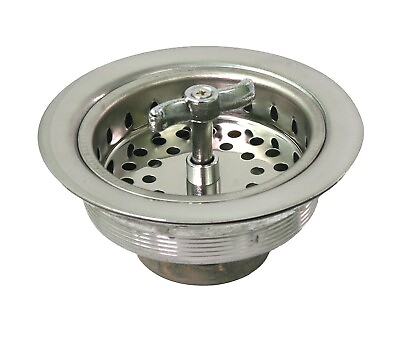 #ad Everflow Kitchen Sink Stainless Steel Drain Assembly amp; Strainer Basket Stopper $14.62