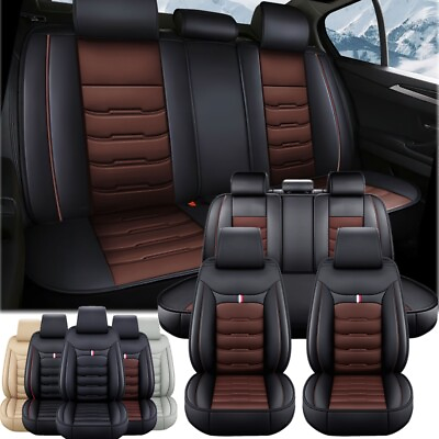 #ad Fits For Toyota Tundra 2008 2024 Car 5 Seat Cover Leather Front Rear Set Cushion $54.90