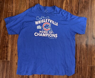 #ad Chicago Cubs Home Of Champions 3XL Mens MLB Fanatics 2016 World Series Tee $15.00