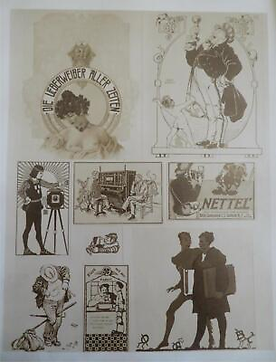 #ad Art in Advertising image Samples Book c.1910 rare Art Nouveau posters 52 prints $375.00