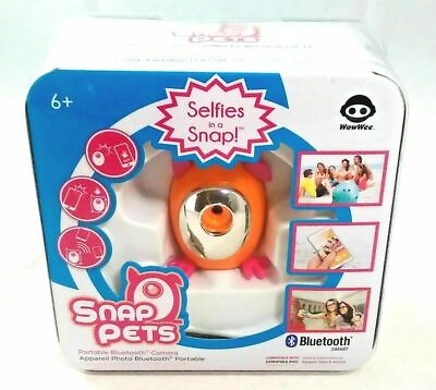 #ad Snap Pets Selfies in a Snap Portable Bluetooth Camera WowWee Peach Dog $14.40