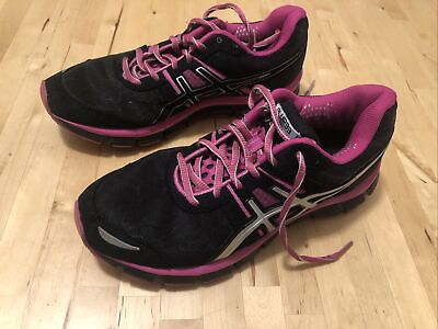 #ad Asics Womens Size 7 Gel Blur33 Running Training Reflective Shoes Black T1H8N $24.00