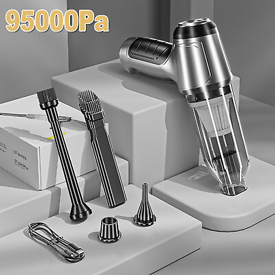 #ad 95000pa Portable Handheld Strong Cleaner Wireless Auto Car Home Vacuum Cleaner $38.59