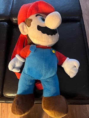 #ad 🔥Mario Plush Collectible. 18in Tall. Missing a Button. Used. $17.99