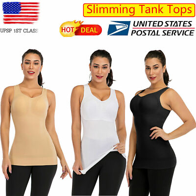 #ad Womens Body Shaper Tummy Control Tank Top Slimming Body Shapewear Vest S 3XL NKE $11.28