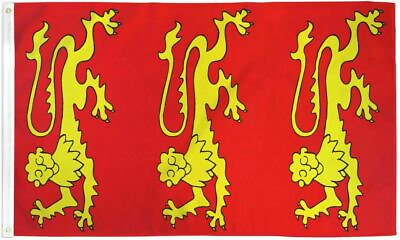 #ad Richard the Lionhearted Flag 3x5 ft King Richard I Great Britain Royal England $8.88