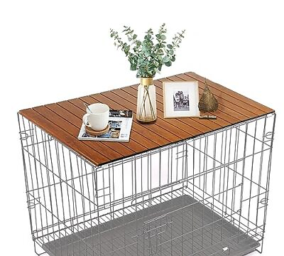 #ad Pet Crate Table Topper – Foldable Crate Topper for Dog Cages Wire Dog Kennel... $63.31
