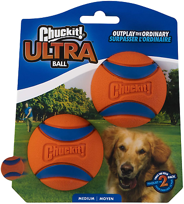 #ad ChuckIt Ultra Ball Medium 2.5 Inch 2 Pack Enrichment toy for dogs $7.99