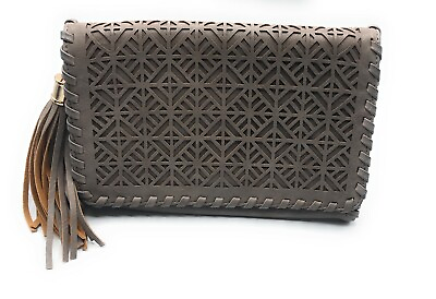 #ad Leather Flap Over Soft Evening Clutch Bag $32.99