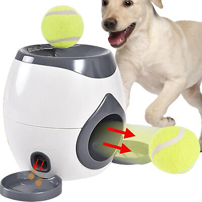 #ad Dog Ball Feeding Toys Dog Tennis Ball Feeding Machine With 2 Tennis For Dog $49.57