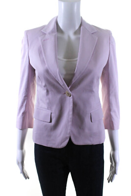 #ad QL2 Womens School Boy Slim Hem Blazer Jacket Jellyfish Pink Size IT 38 $175.01