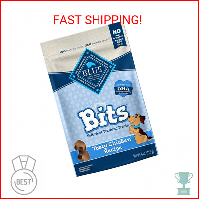 #ad Blue Buffalo BLUE Bits Natural Soft Moist Training Dog Treats Chicken Recipe 4 $8.80