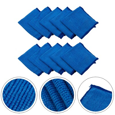 #ad 10 Large Microfibre Cleaning Auto Cars Detailing Soft Clothes Wash Towel Duster $13.62