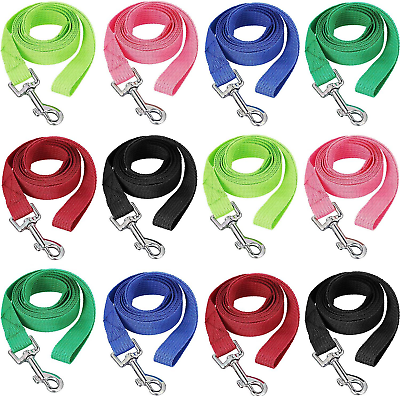 #ad 12 Pieces Long Training Leash for Dogs Bulk Nylon 5 Feet As pictures show $37.76