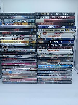 #ad Wholesale Lot of 50 New Dvd Movies Sealed For Retail $50.00