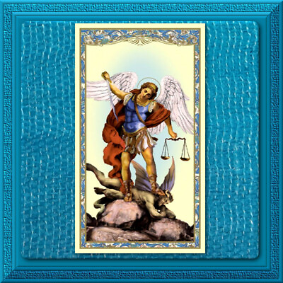 #ad Saint MICHAEL Archangel DEFEND US Protect Us Catholic Holy St. Prayer Card $0.99