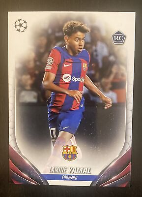 #ad 2023 24 Topps UEFA Club Competition Lamine Yamal RC #64 FC Barcelona Rookie $5.99