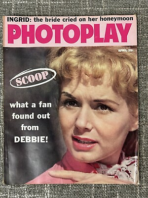 #ad Photoplay April 1959 Magazine Debbie Reynolds Rick Nelson Tab Hunter $10.09
