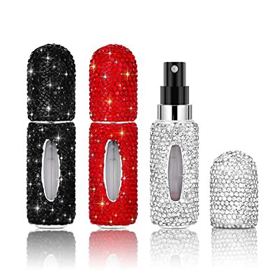 #ad Rhinestone Perfume Travel Refillable Perfume Atomizer Bottle Bling Portable M... $28.40