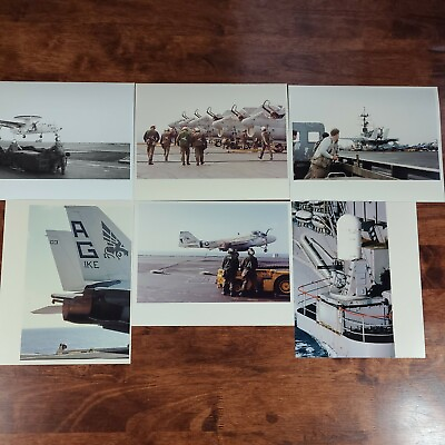 #ad USS Saratoga US Navy Vintage 8x10 Photo Photograph 1986 $65.00